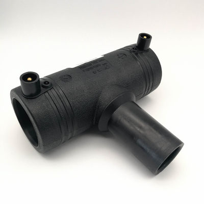 Various Good Quality Dn90/63 HDPE Gas PE Pipe Electro Fusion Adapter Fitting Reducing Tee