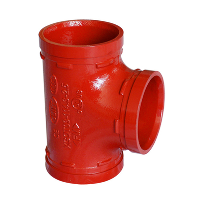 Ductile Iron 114.3 Grooved Equal Iron Fire Fighting Pipe Fitting Tee