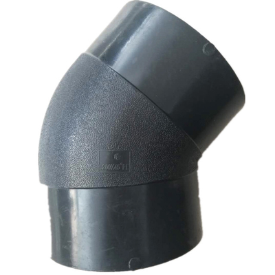 Corrosion Resistant End Fusion HDPE Pipe Fittings Bend 45 Degree HDPE Elbow